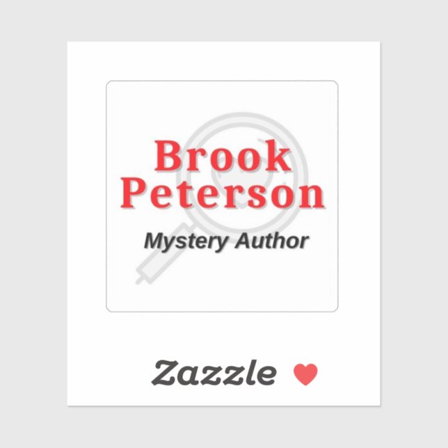 Brook Peterson Mystery Author Sticker (Sheet)