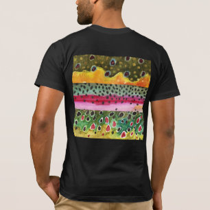 Brook, Rainbow, Brown Trout Skins T-Shirt