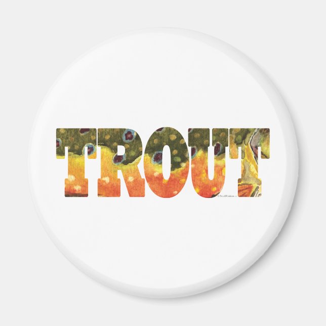 Brook Trout Art Magnet (Front)