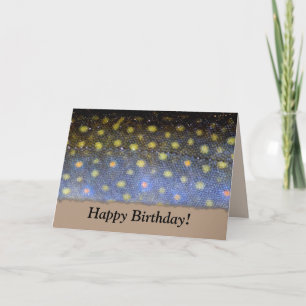 Brook Trout Birthday Card