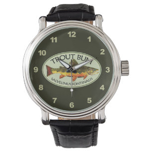 Brook Trout Bum Humourous Fly Fishing Watch