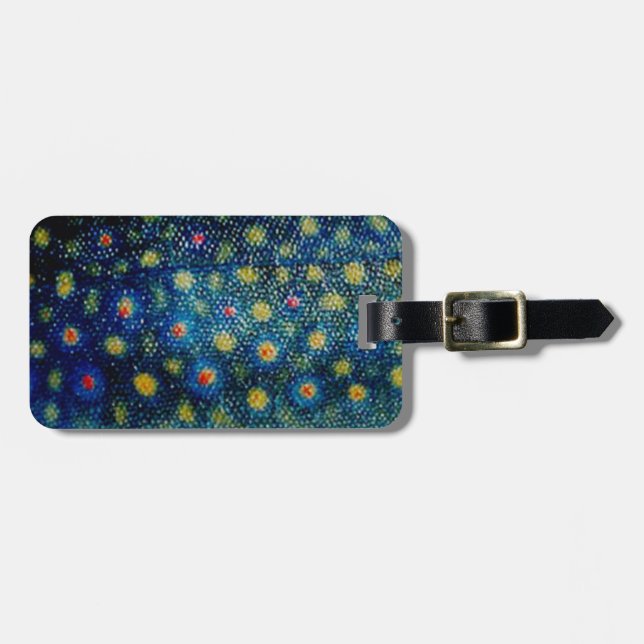 Brook Trout by PatternWear© Luggage Tag (Front Horizontal)