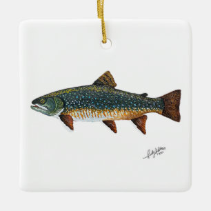 Brook Trout Ceramic Ornament