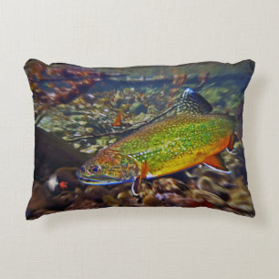 BROOK TROUT DECORATIVE CUSHION