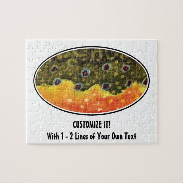 Brook Trout Fish Jigsaw Puzzle (Horizontal)