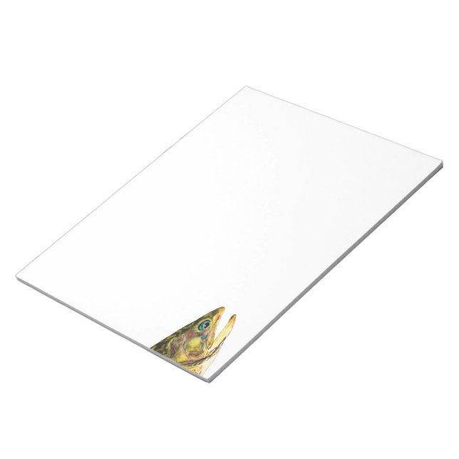 Brook Trout Fisherman Notepad (Angled)