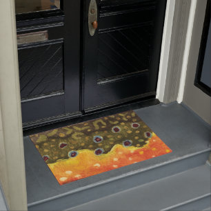 Brook Trout Fishing Doormat