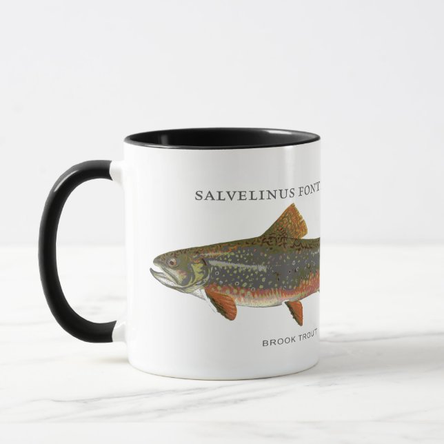 Brook Trout Fishing Mug (Left)