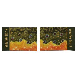 Brook Trout Fishing Pillowcase