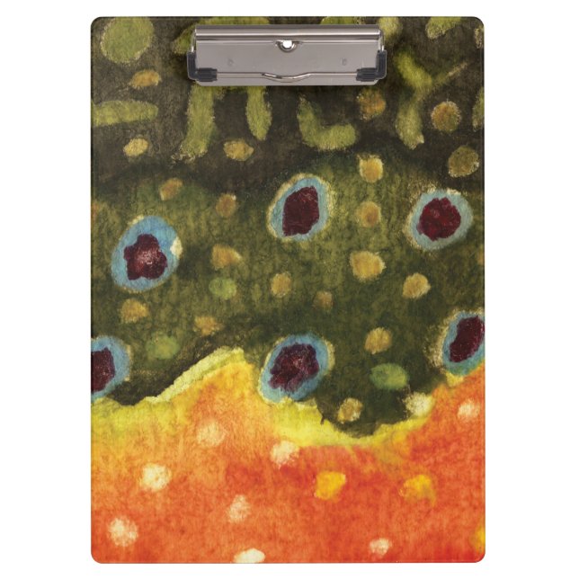 Brook Trout Fly Fishing Clipboard (Front)