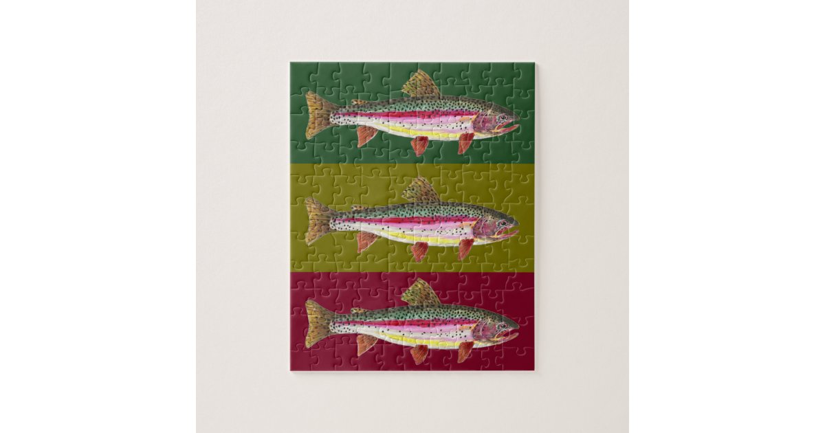 Brook Trout Fly Fishing Jigsaw Puzzle Zazzle