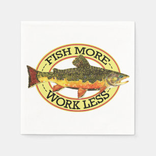 Brook Trout Fly Fishing Napkin