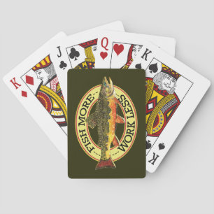 Brook Trout Fly Fishing Playing Cards