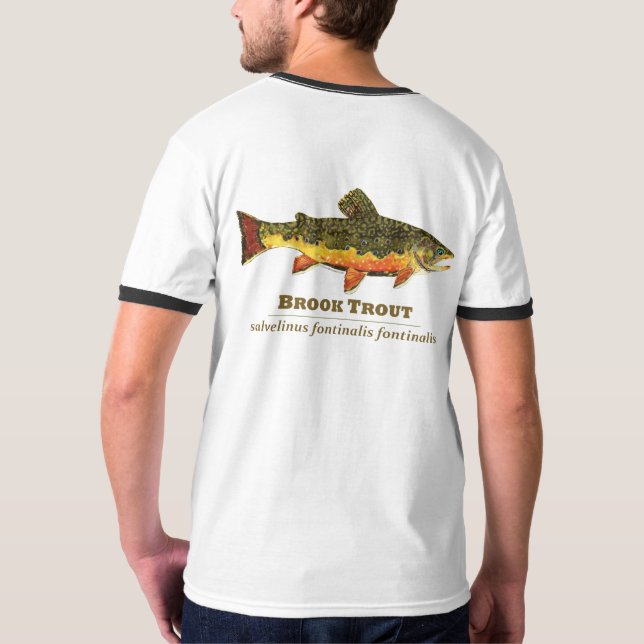 Brook Trout, Latin T-Shirt (Back)