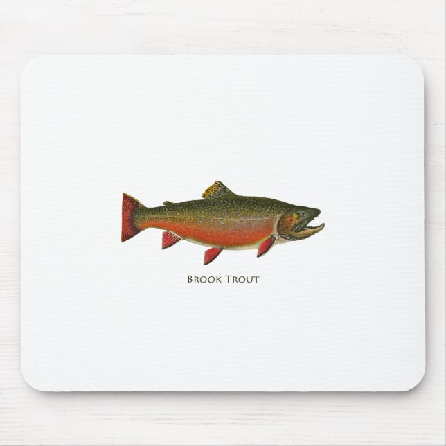Brook Trout Male (Spawning Phase) Mouse Mat (Front)