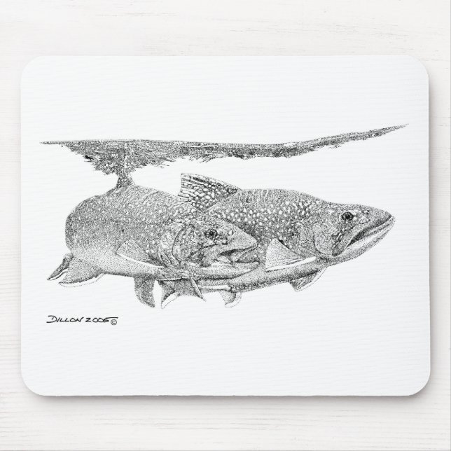 Brook Trout Mouse Mat (Front)