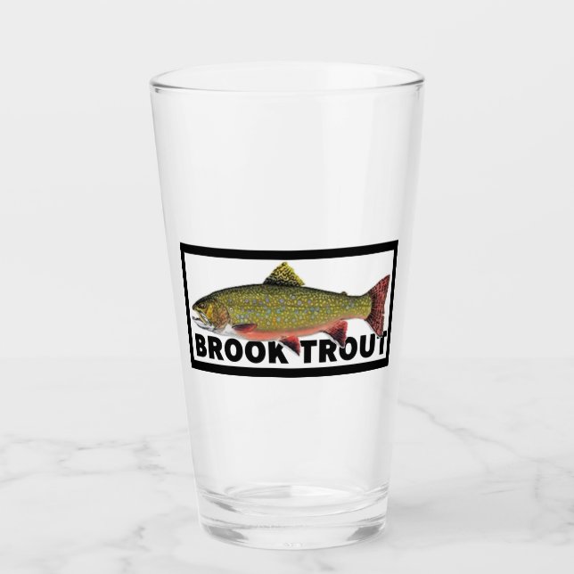 Brook Trout Pub Glass (Front)