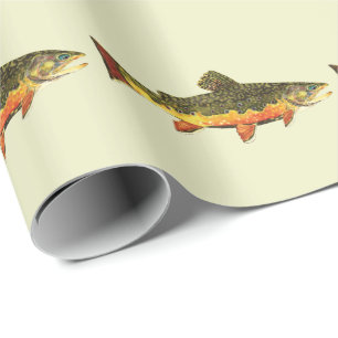 Brook Trout salvelinus fontinalis Wrapping Paper