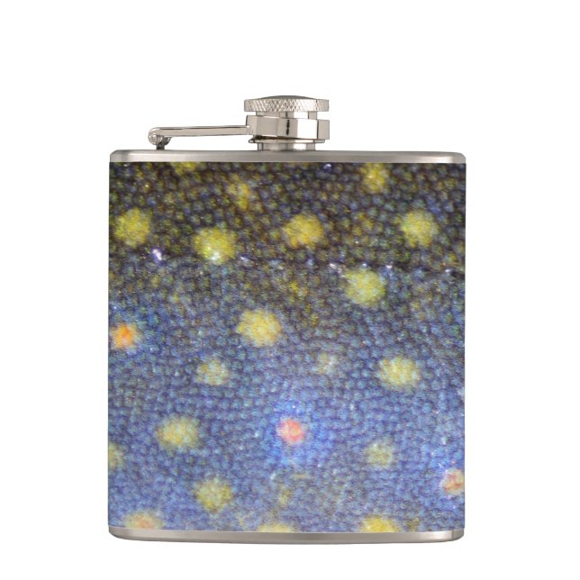 Brook Trout Scales Photography Hip Flask (Front)
