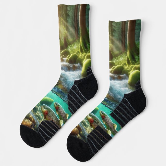Brook Trout Socks (Left)