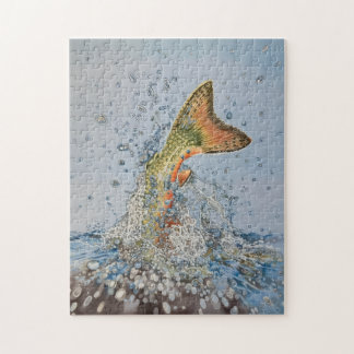 Brook Trout Splash Jigsaw Puzzle