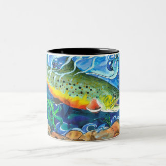 Brook Trout Two-Tone Coffee Mug
