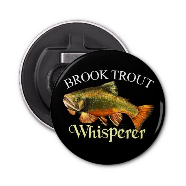 Brook Trout Whisperer Dark Bottle Opener (Front)