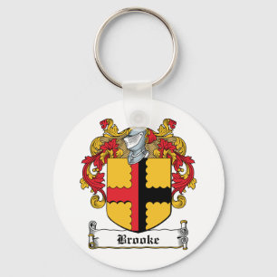 Brooke Family Crest Key Ring