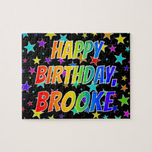 "BROOKE" First Name, Fun "HAPPY BIRTHDAY" Jigsaw Puzzle