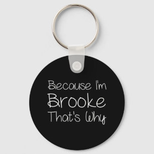 Brooke Funny Personalised Birthday Women Name Gift Key Ring