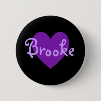 Brooke in Purple 6 Cm Round Badge