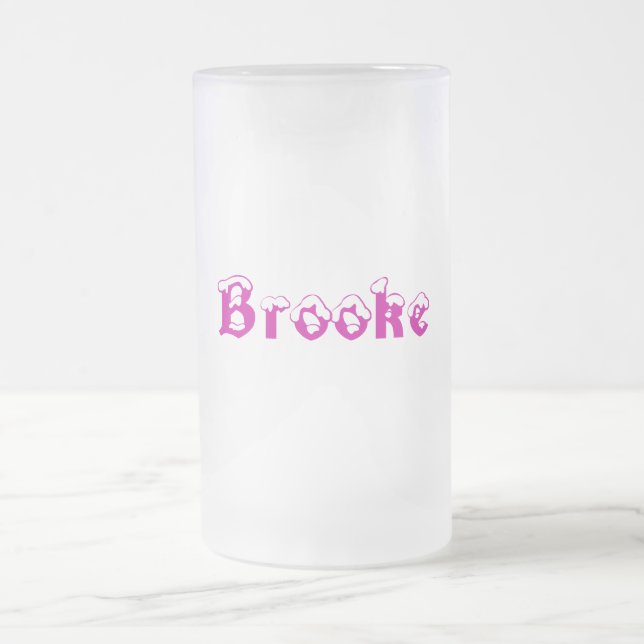 Brooke- Name Style-Frosted Mug (Center)