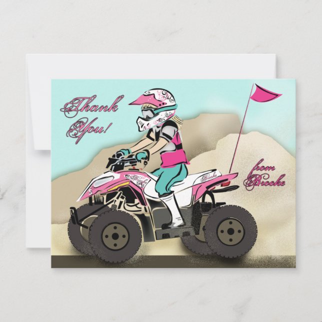 Brooke's ATV Note Card (Front)