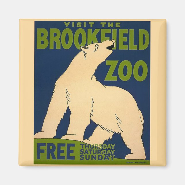 Brookfield-Polar Bear Magnet (Front)