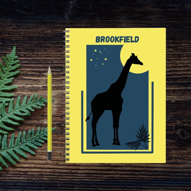 Brookfield Zoo Chicago Illinois Vintage Giraffe Notebook (Creator Uploaded)