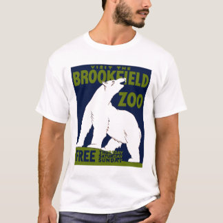 Brookfield Zoo, Federal Art Program Poster 1936 T-Shirt