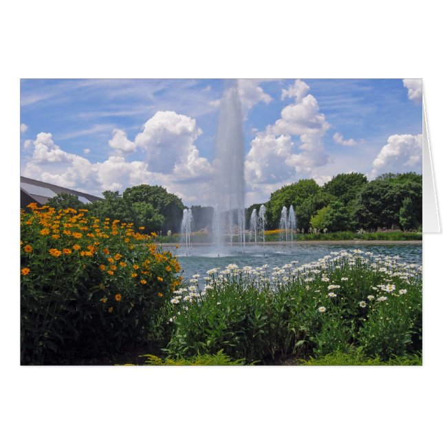 Brookfield Zoo Fountain Card (Front Horizontal)