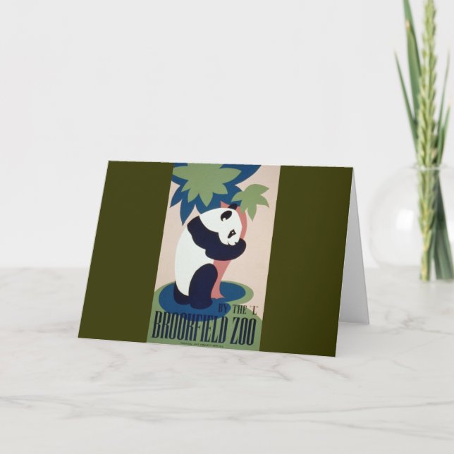 Brookfield Zoo Panda Card (Front)