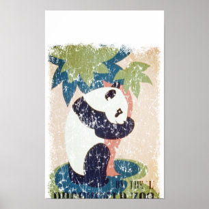 Brookfield Zoo-Panda distressed Poster