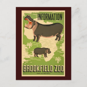 Brookfield Zoo Postcard