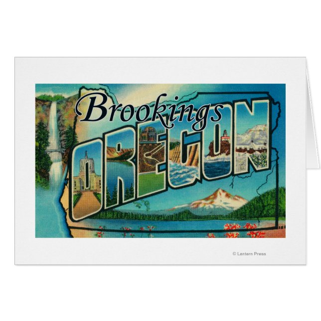 Brookings, Oregon - Large Letter Scenes (Front Horizontal)