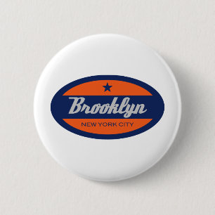 *Brooklyn 6 Cm Round Badge