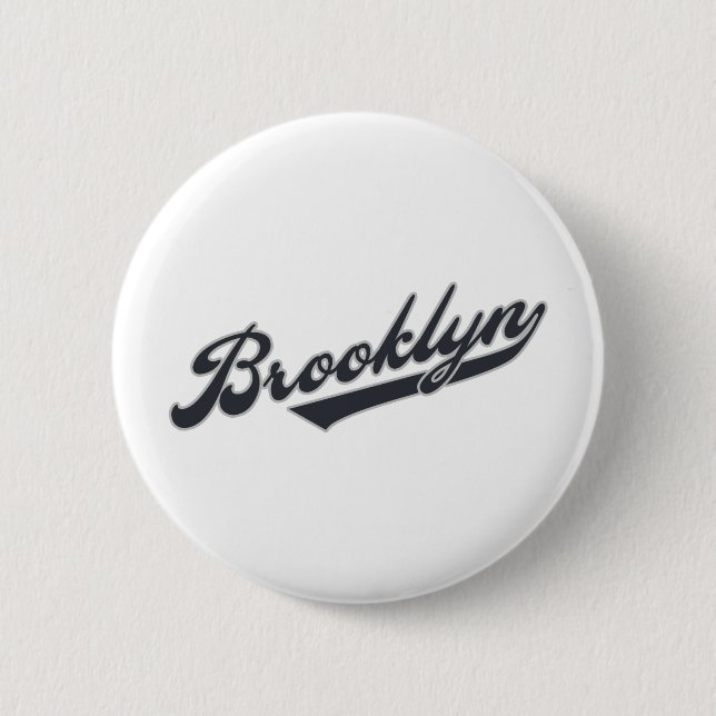 *Brooklyn 6 Cm Round Badge (Front)