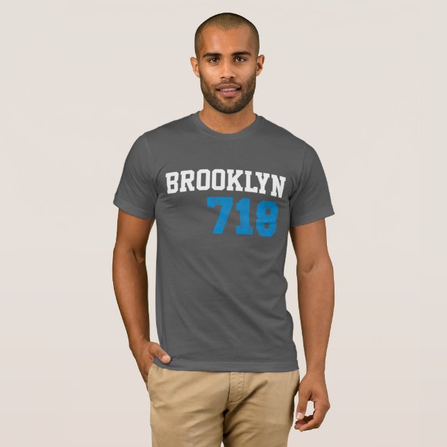 Brooklyn 718 T-Shirt (Front Full)