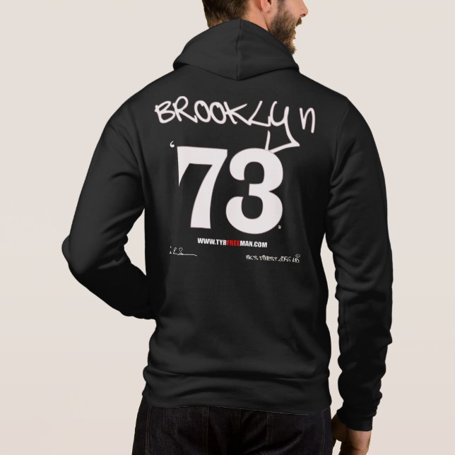 BROOKLYN 73 HOODIE (chose dark colours only) (Back)