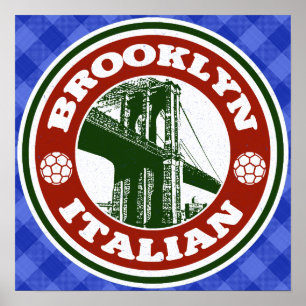 Brooklyn American Italian Poster Print