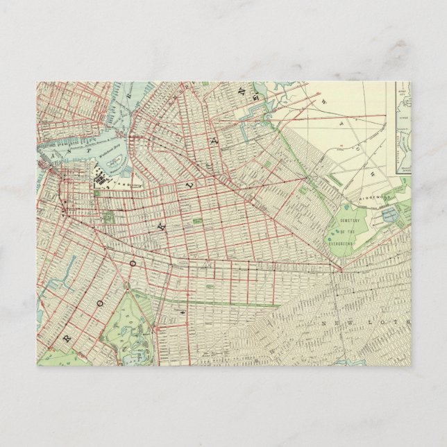 Brooklyn and Vicinity Postcard (Front)