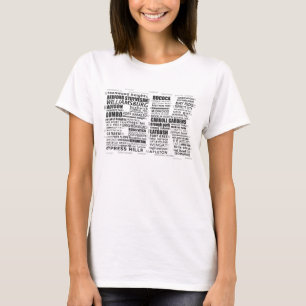 Brooklyn BK New York City Word Art T-Shirt