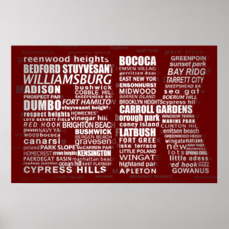 Brooklyn BK NYC Poster Print