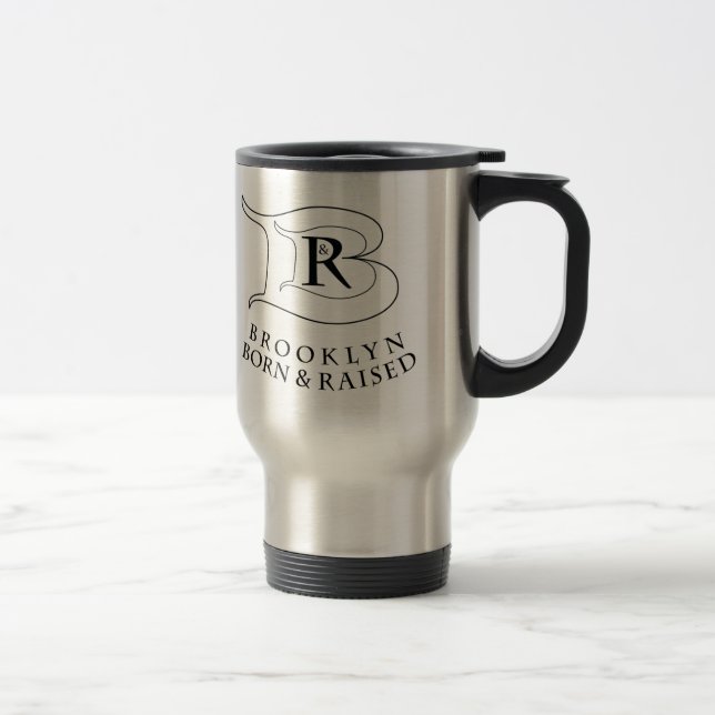 BROOKLYN BORN & RAISED™ STAINLESS STEEL MUG (Right)